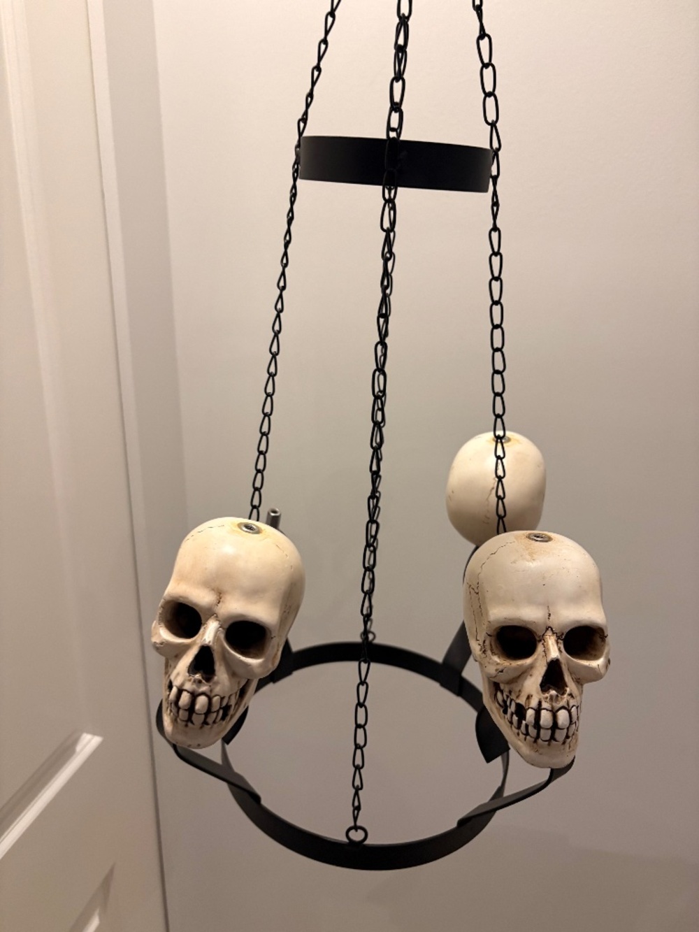 Large Skull Candelebra Gothic Halloween Decor - Project Piece